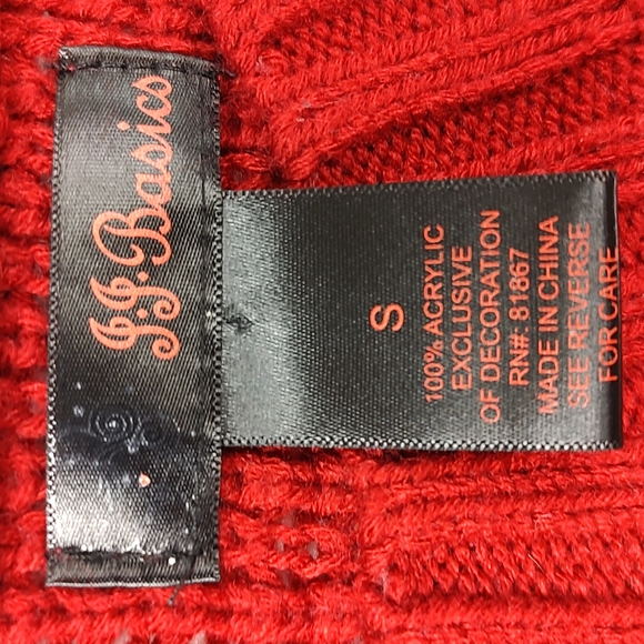 Bodycon Sweater Dress in Red - Picture 11 of 13